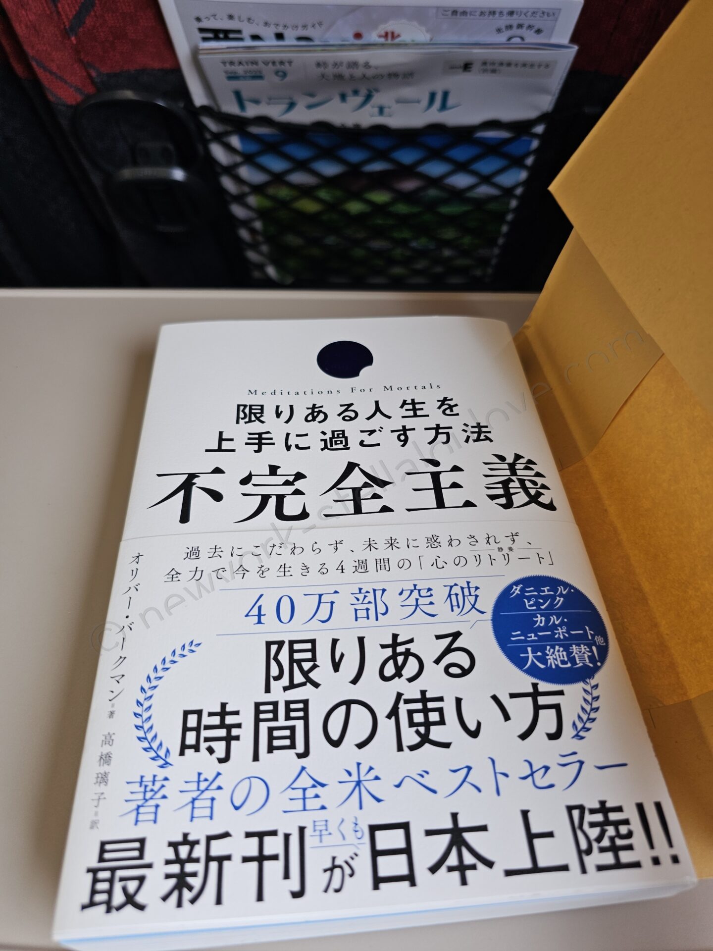 車内で読んでいた本「不完全主義」